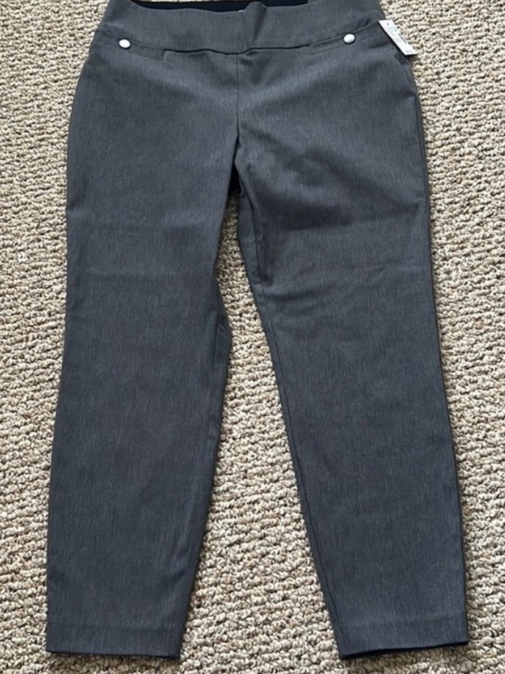 Maurices Dark Gray Ankle Cropped Pants